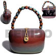 Natural Collectible Handcarved BFJ007ACBAG Shell Beads Shell Jewelry Collectible Wooden Bags
