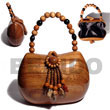 Natural Collectible Handcarved BFJ024ACBAG Shell Beads Shell Jewelry Collectible Wooden Bags