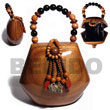 Natural Collectible Handcarved BFJ025ACBAG Shell Beads Shell Jewelry Collectible Wooden Bags