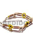 Natural Handmade Sig-id Wood Tube Native Anklet