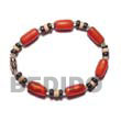 Natural Red Buri Seed Bracelets