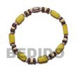 Natural Yellow Buri Seed Bracelets