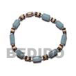 Natural Buri Seed Bracelet In Light BURIBR5 Shell Beads Shell Jewelry Seeds Bracelets