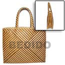 Natural Pandan Indo Stripe Bag