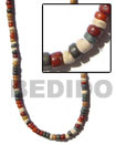 3 pcs Necklace of coco pklt 4-5 earth