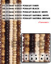 Natural 2-3mm Coco Pukalet Black Bead