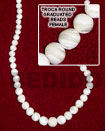 Natural ( Female) Troca Shell Round BFJ002SPS Shell Beads Shell Jewelry Shell Beads