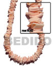 Natural Pink Rose Shell Beads In Strands Or
