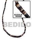 Natural Black Lip Heishe Shell Beads In Strands