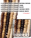 4-5mm Coco Pokalet Natural White Bead