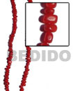 Natural Red Horn Bead Nuggets