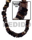 Natural Square Cut Black Pen BFJ005SQ Shell Beads Shell Jewelry Shell Beads