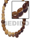 Natural Side Drill-horn Natural Flat BFJ007BN Shell Beads Shell Jewelry Horn Beads