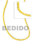 Natural Yellow Coco Heishe 2-3mm Beads