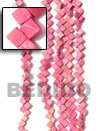 Natural 8x8mm Banig Coco Dyed In Pink BFJ010CSPS Shell Beads Shell Jewelry Coco Necklace