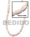 Natural 6x9mm Troca Shells Oval BFJ010SPS Shell Beads Shell Jewelry Shell Beads