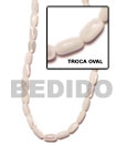 Natural Troca Shell Beads In Strands Or Necklaces