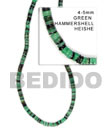 Natural Green Hammer Shell Beads Shells Strands Or