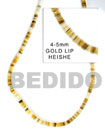 Gold Lip Beads Shells Strands Or Necklace