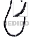 Natural Black Elongated Oblong Horn BFJ017BN Shell Beads Shell Jewelry Horn Beads