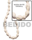 Nassa White Shell Topdrill Shell Beads In