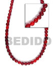 Natural Red Horn Beads