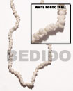 Natural White Mongo Shell In Beads BFJ019SPS Shell Beads Shell Jewelry Shell Beads