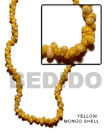 Natural Yellow Mongo Shell In Beads Strands Or