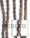 Natural Camagong Oval Woodbeads