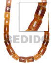 Natural Golden Horn Rectangle Beads