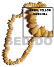 Nassa Yellow Shell Side Drill In Beads