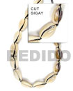 Natural Sigay Shell Beads In Strands Or Necklaces