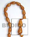 Natural Teardrop Bayong Woodbeads