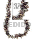 Natural Frog Shell Beads In Strands Or Necklace