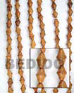 Natural Bayong Double Cones 10 X 15mm BFJ052WB Shell Beads Shell Jewelry Wood Beads