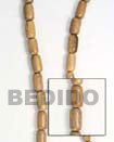 Natural Robles Wood Capsule 8x20 In BFJ070WB Shell Beads Shell Jewelry Wood Beads