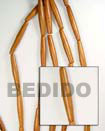 Natural Bayong Football Stick Wood Beads