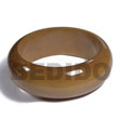 Natural Golden Oak Tone Clear High Gloss Wood Bangle