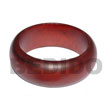 Natural Natural GRAINED,STAINED, GLAZED AND MATTE COATED HIGH QUALITY NAT. WOOD BANGLE / WOOD TONES / HT= 27MM / 65MM INNER DIAMETER / 10MM  THICKNESS / MAROON WOOD TONE W/ BURNING Wooden Accessory Shell Products Shell Beads Shell Jewelry