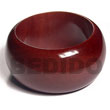 Natural Natural Chunky Stella Stained And Clear Coated High Gloss Polished Natural Wooden Bangle Ht= 40mm 65mm Inner Diameter 12mm Thickness Wooden Accessory Shell Products Shell Beads Shell Jewelry