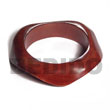 Natural Chunky Doris Stained Natural Wood Bangle