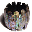 Natural Paua Shell Bangles BFJ034BL Shell Beads Shell Jewelry Shell Bangles