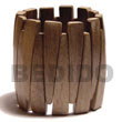 Natural Wooden Bangles BFJ037BL Shell Beads Shell Jewelry Wooden Bangles