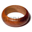 Natural Bayong Rounded Wood Bangle / Ht= 1