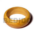 Natural Nangka Rounded Wood Bangle   BFJ077BL Shell Beads Shell Jewelry Wooden Bangles