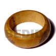 Natural Robles Rounded Wood Bangle / Ht= 1