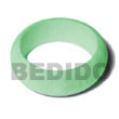 Natural Nat. White Wood In Pastel Green Rounded