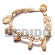 Natural Sigay Macramie BFJ378BR Shell Beads Shell Jewelry Macrame Bracelets