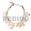 Natural White Macramie   Dangling BFJ395BR Shell Beads Shell Jewelry Macrame Bracelets