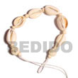 Natural Sigay Macramie Single Row BFJ396BR Shell Beads Shell Jewelry Macrame Bracelets